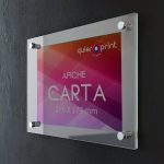 Porta Afiches de acrílico para Carta