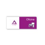 Señaletica Corporativa 10x25 cms Acrílico a Muro SE-CO-M 02