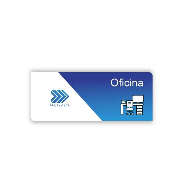 Señaletica Corporativa 10x25 cms Pvc a Muro SE-CO-M-B 02