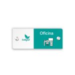 Señalética Corporativa con Distanciadores de 10x25 cms