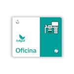 Señaletica corporativa 20x25 cms con distanciadores SE-CO-M-D 04 a