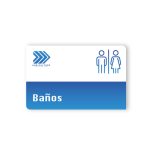 Señalética corporativa trovicel a muro 16x25 cms bv