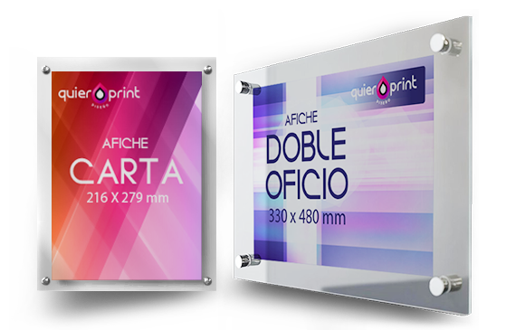 porta afiches distintos tamaños